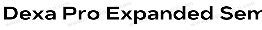 Dexa Pro Expanded Semi Bold字体转换